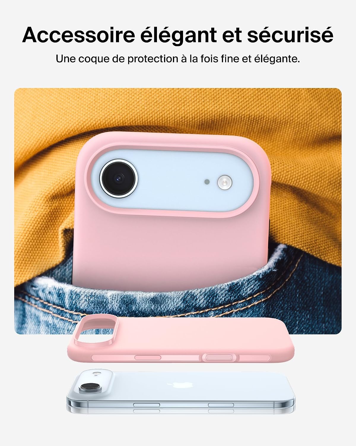 Thumbnail 6 de Belkin SheerForce Protect Rose pour iPhone 17 Pro Max