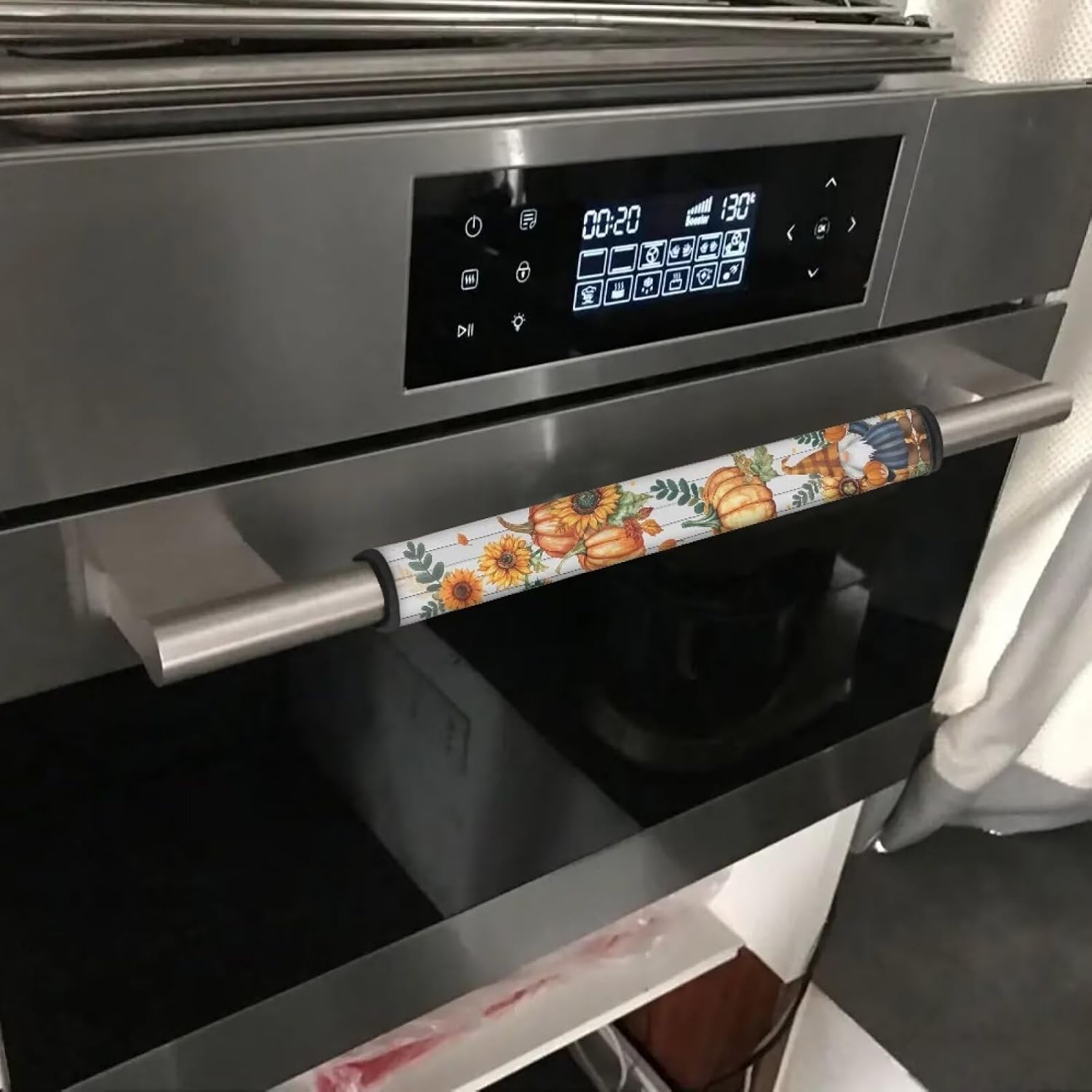Detalle de HUISEFOR HU-YSFB05362WP20-S+2M Refrigerator Handle Covers, 6-Piece Set