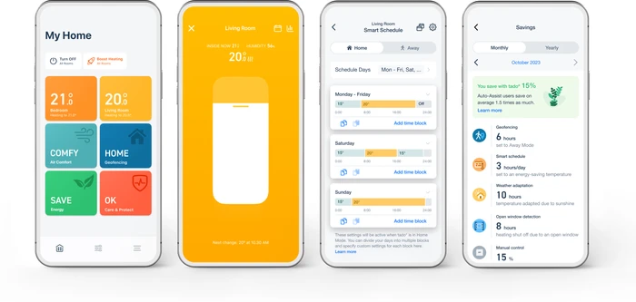 Thumbnail 1 de Tado Smart-Thermostatkopf X (Erweiterung) – 4er-Pack