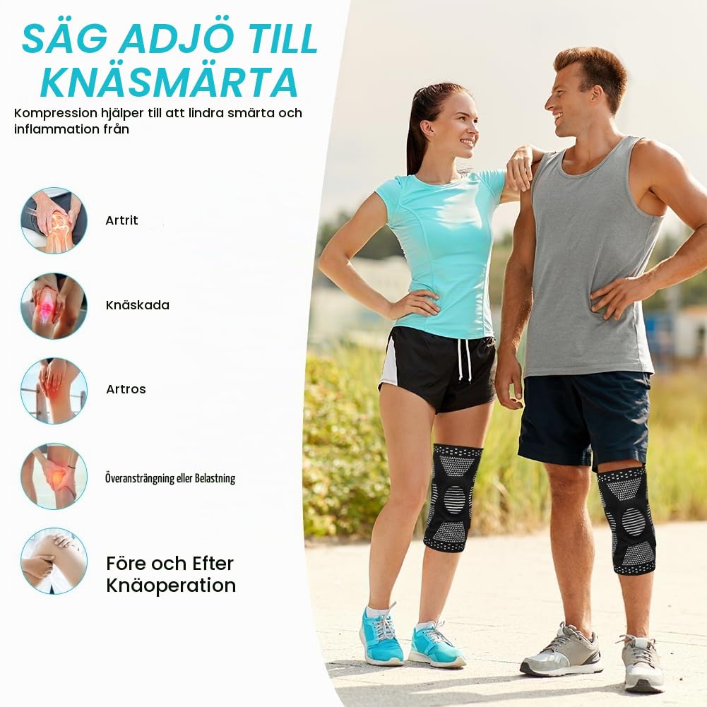 Detalle 2 de ACWOO knästöd med gelkudde, sidostabilisatorer och halkskydd