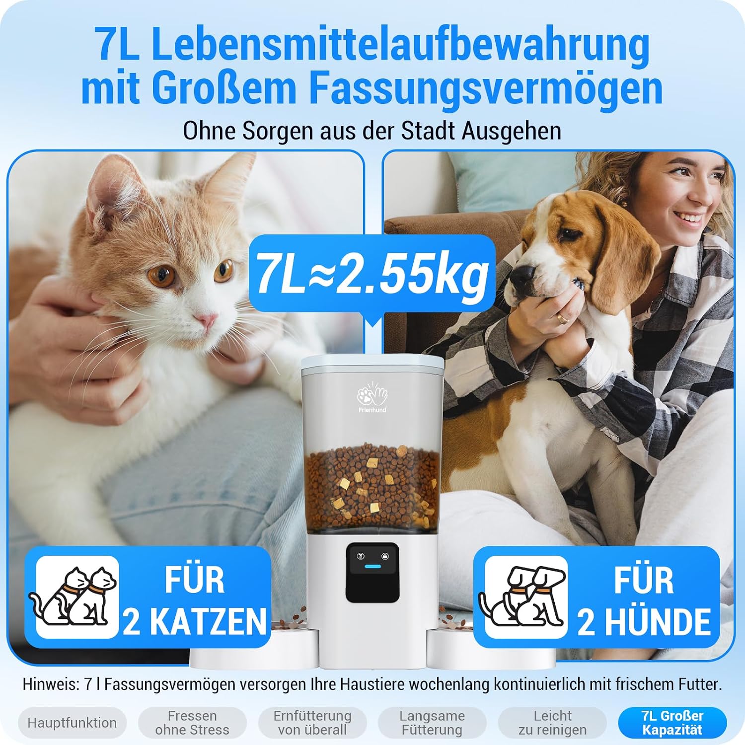 Thumbnail 6 de Futterautomat 7 L 2 Näpfe 🐱