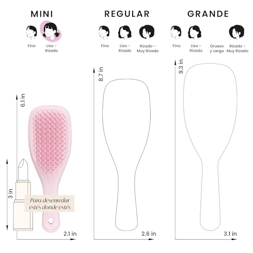 Thumbnail 5 de Tangle Teezer Mini Ultimate Detangler — Cepillo desenredante rosa 🎀