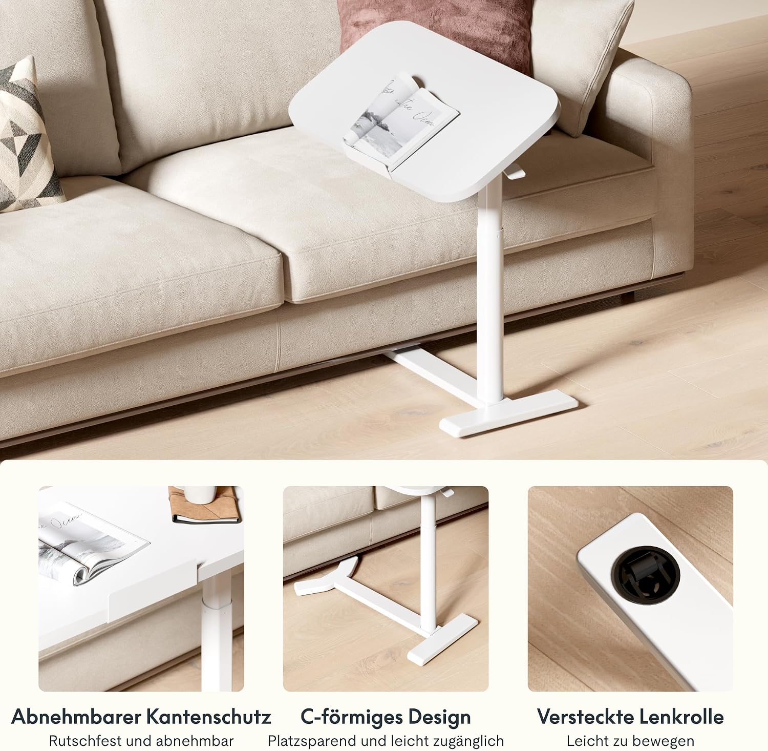 Thumbnail 4 de FlexiSpot H5 Mesa Auxiliar en Forma de C 65–105 cm