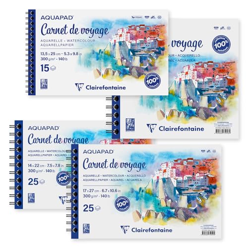Thumbnail 3 de Carnet Clairefontaine 975956C aquapad 15 feuillets 📖