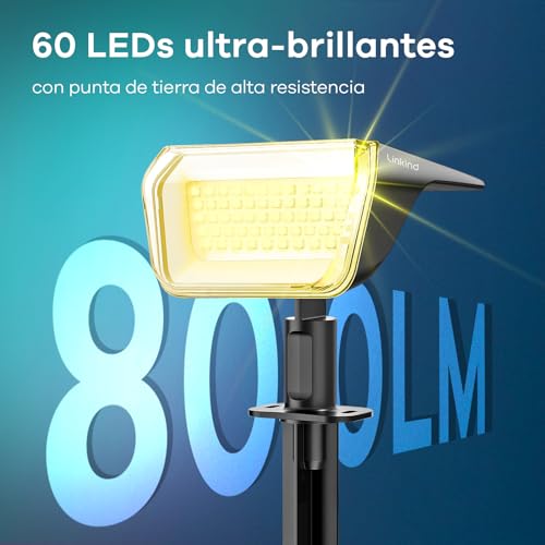Thumbnail 1 de Linkind 60 LED Luces Solares de Exterior para Jardín 3000K (3 piezas) con modo de invierno e IP67