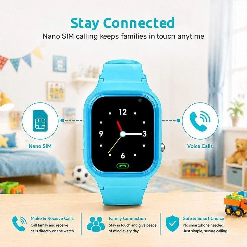 Detalle 2 de Nilait Kids Watch Safe GPS Smartwatch Infantil 4G: videollamadas, SOS y control parental sin teléfono