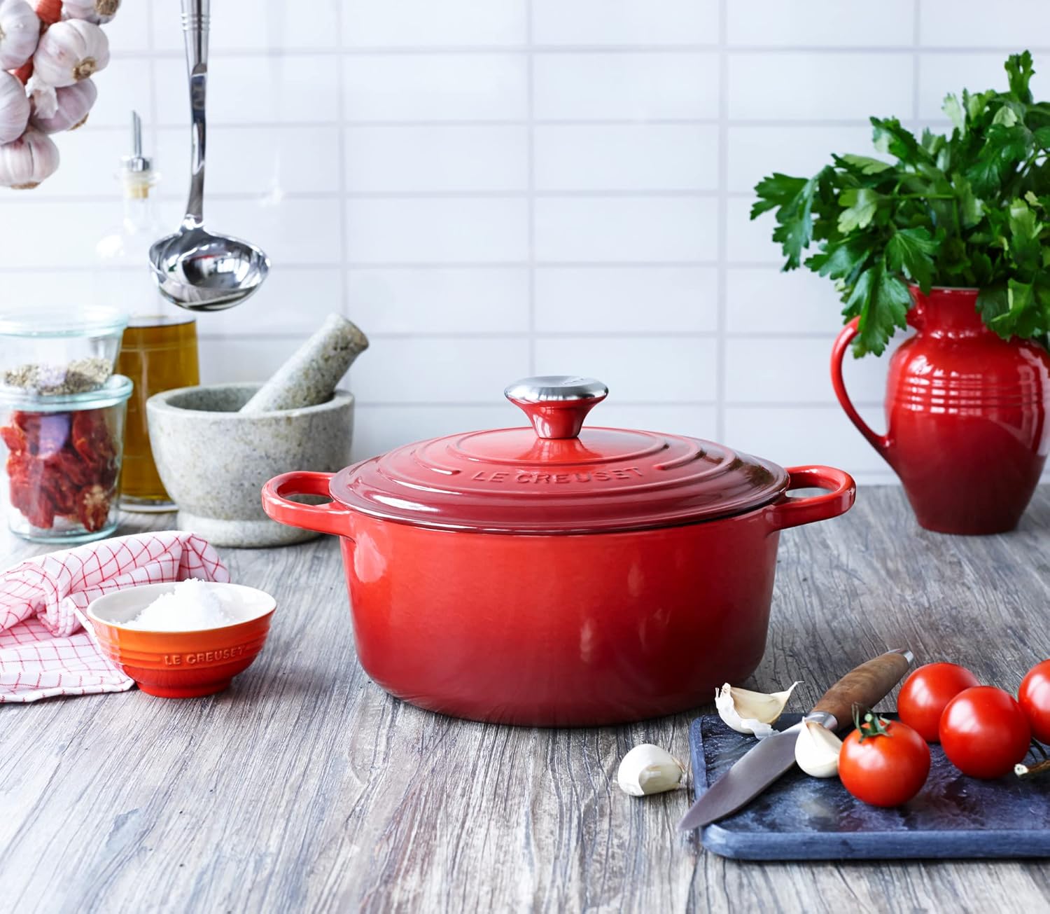 Thumbnail 4 de Le Creuset Signature Gusseisen-Bräter mit Deckel Ø 26 cm, Kirschrot – 5,3 l