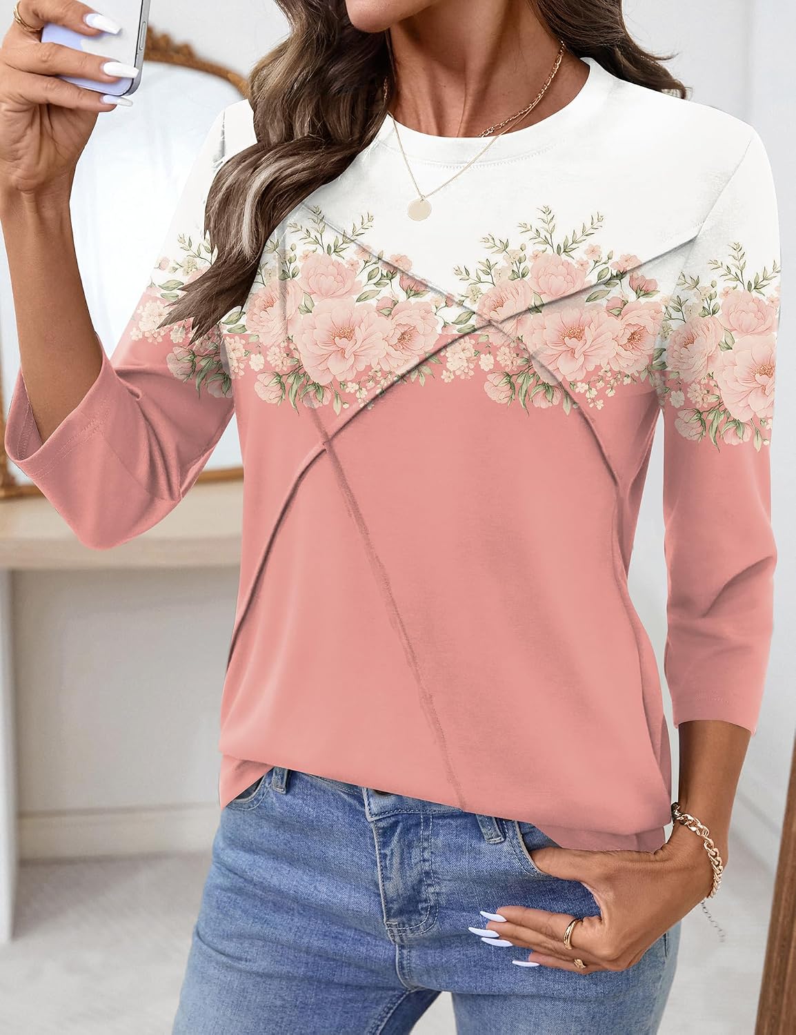 Thumbnail 4 de Kistore 3/4 sleeve pleated top