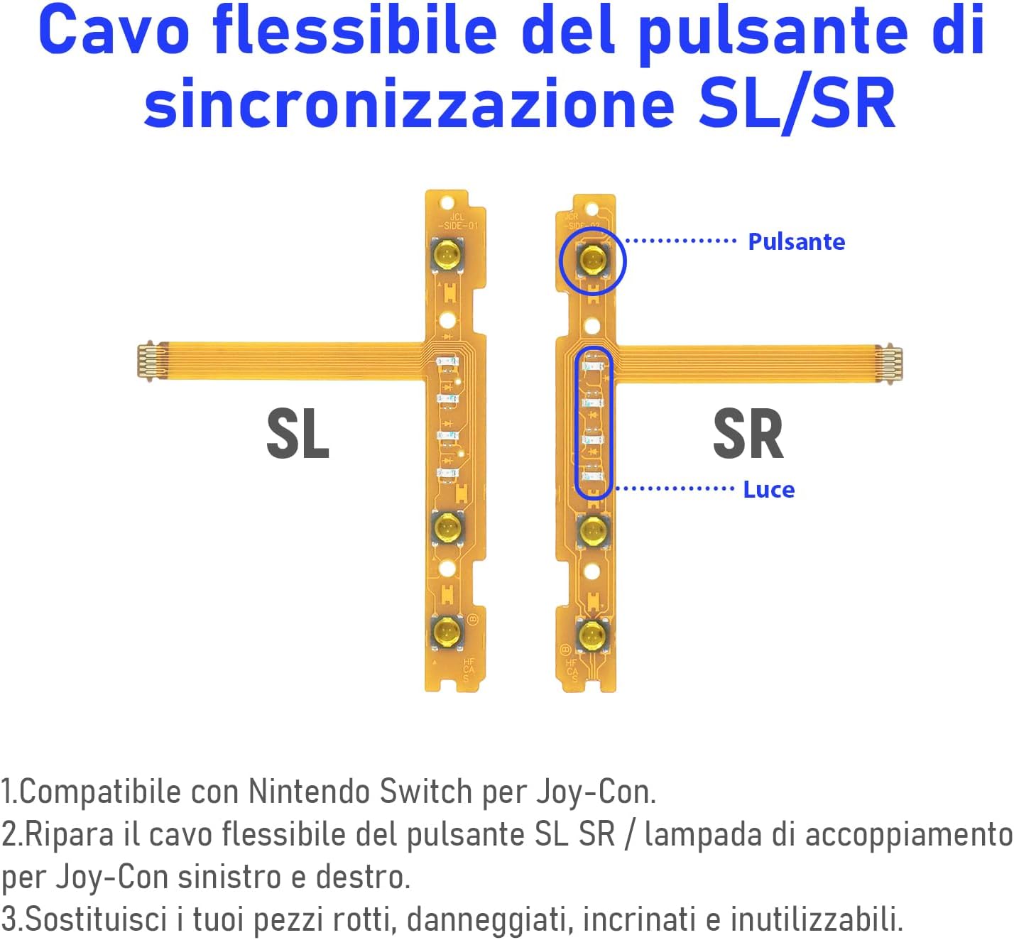 Thumbnail 5 de Mcbazel Kit Riparazione SL SR Flex per Joy-Con