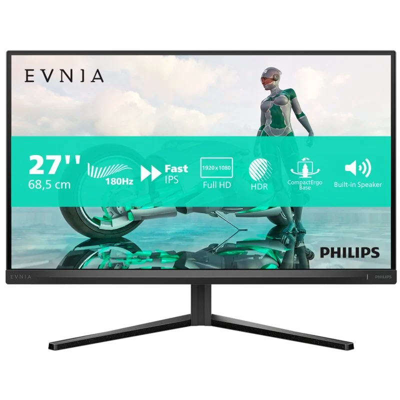 Detalle de Philips Evnia 27M2N3200A/00: 27" FullHD 180 Hz, HDR, altavoces y SmartErgoBase