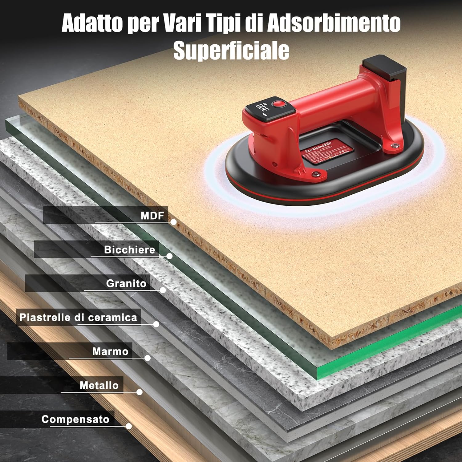 Thumbnail 5 de SundpeyPRO Ventosa per Piastrelle 10" 300KG
