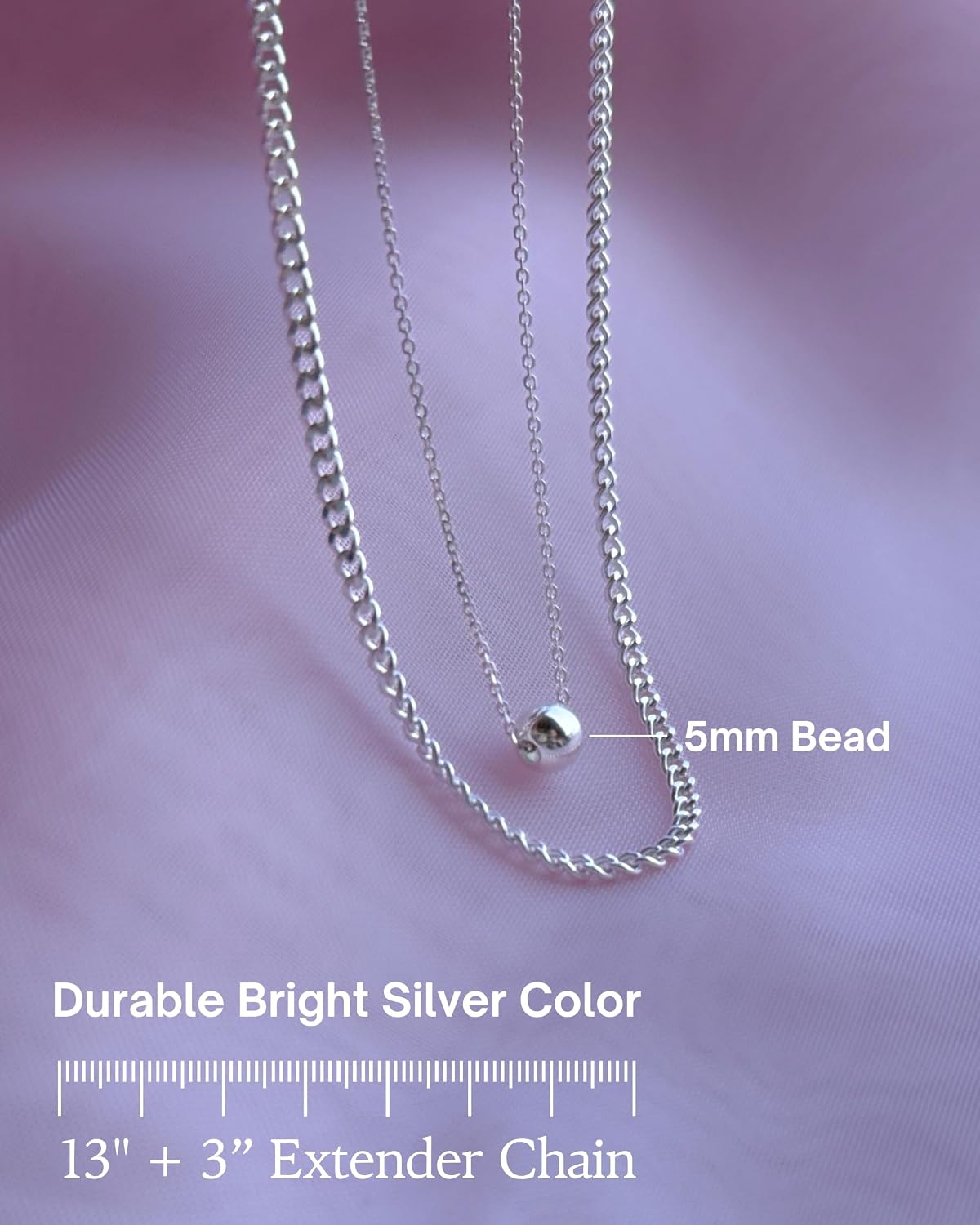 Thumbnail 4 de Annika Bella Set of 2 Silver Choker Necklaces