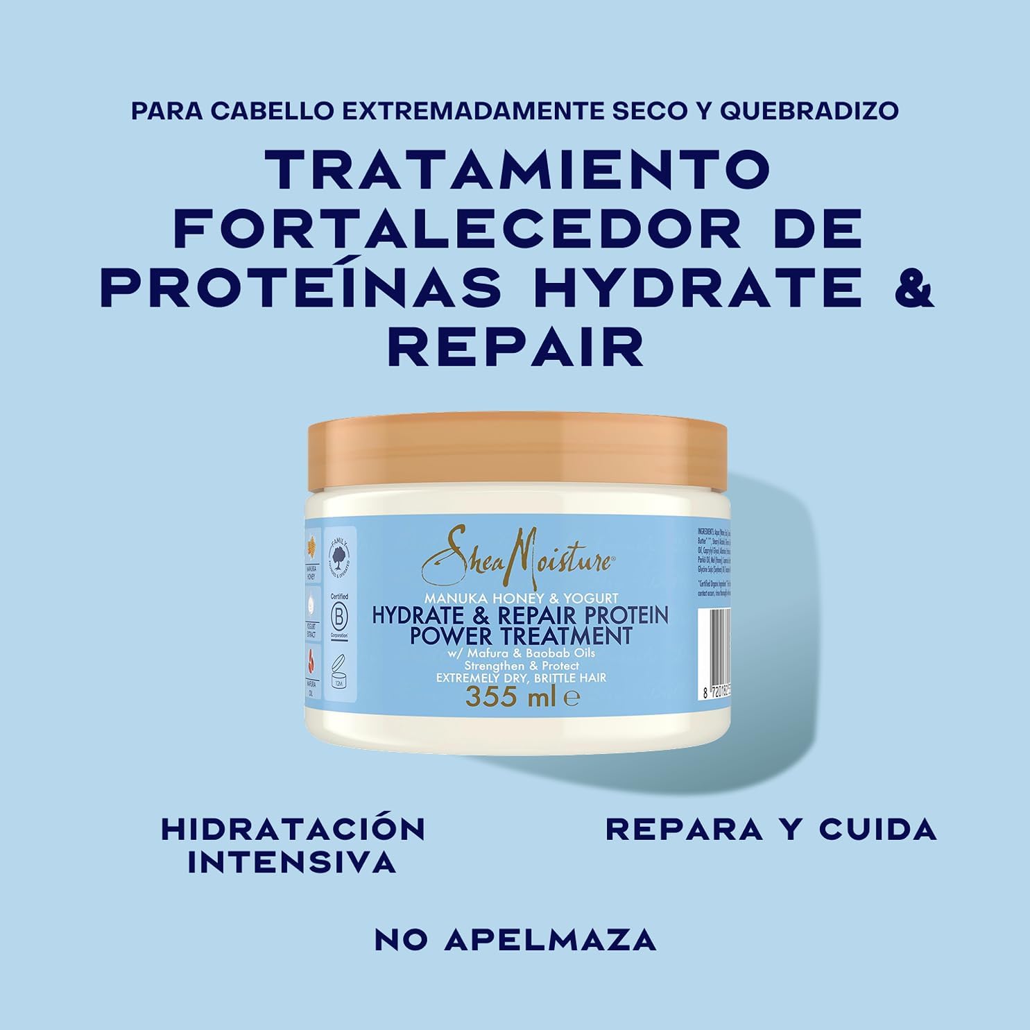 Thumbnail 1 de SheaMoisture Mascarilla Hydrate & Repair 355 ml