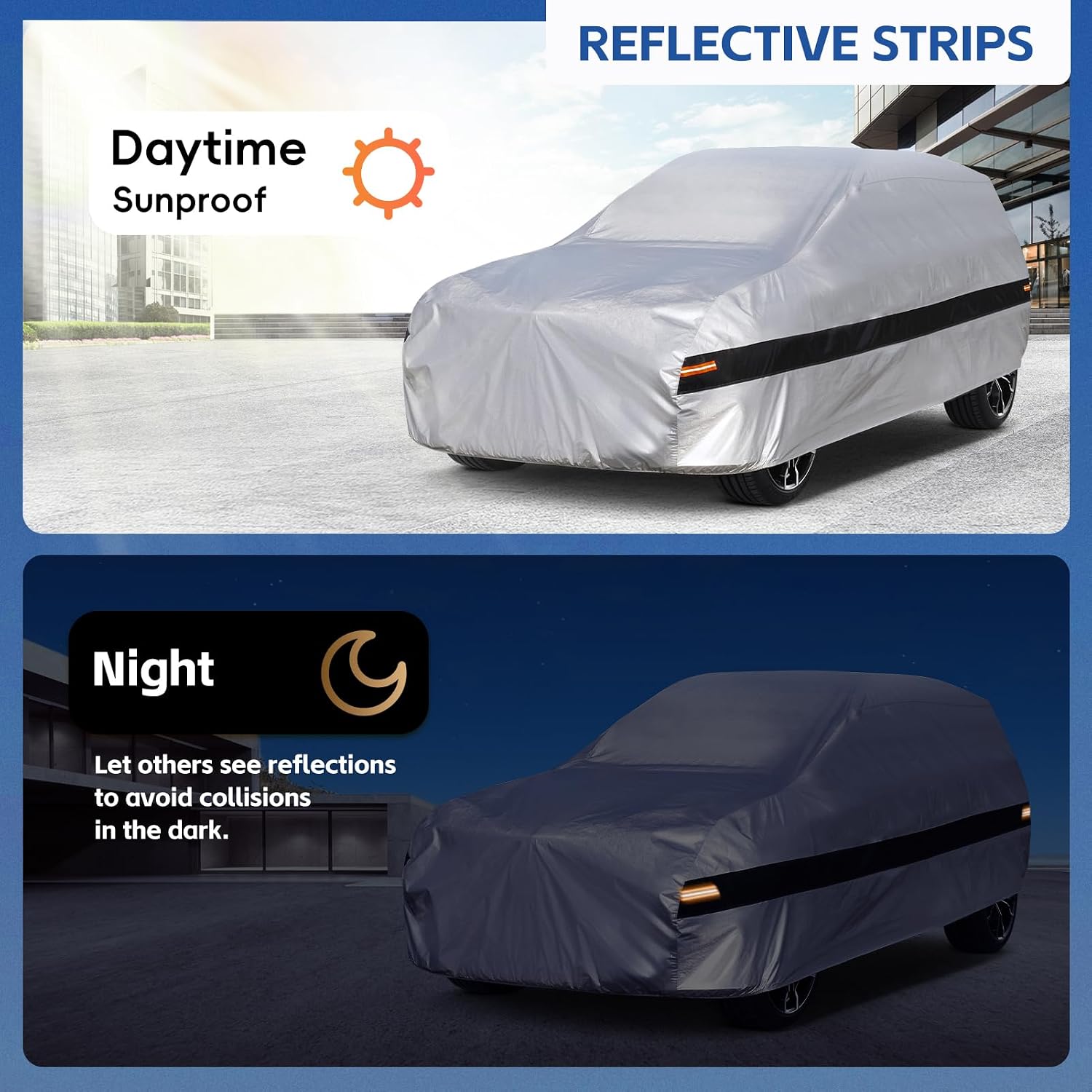 Thumbnail 4 de Holthly 10-Layer Custom Fit Car Cover for Toyota Sienna (2010-2024) — All-Weather Waterproof Protection
