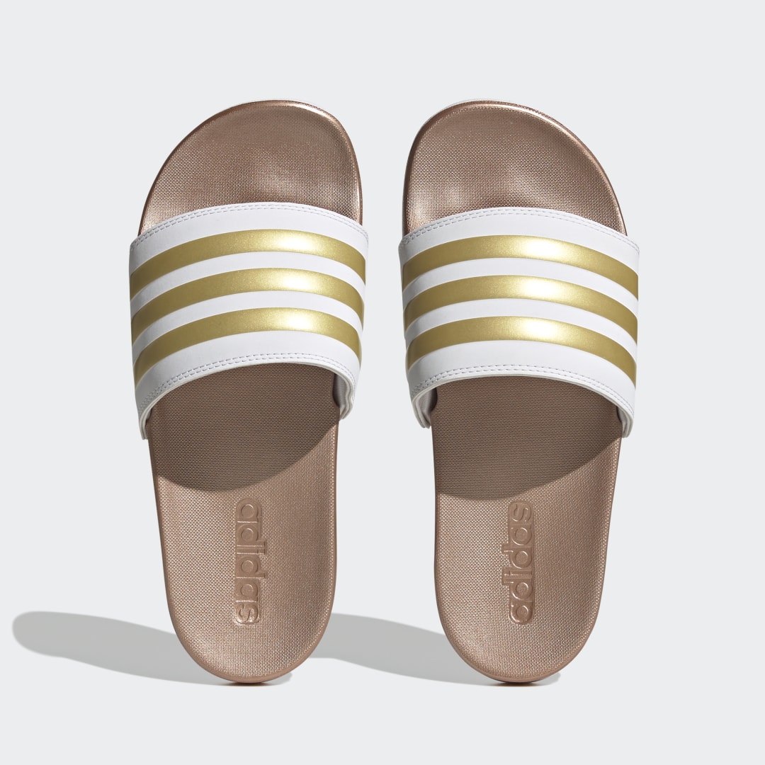 Detalle 2 de Adidas Chancla Adilette Comfort en color blanco