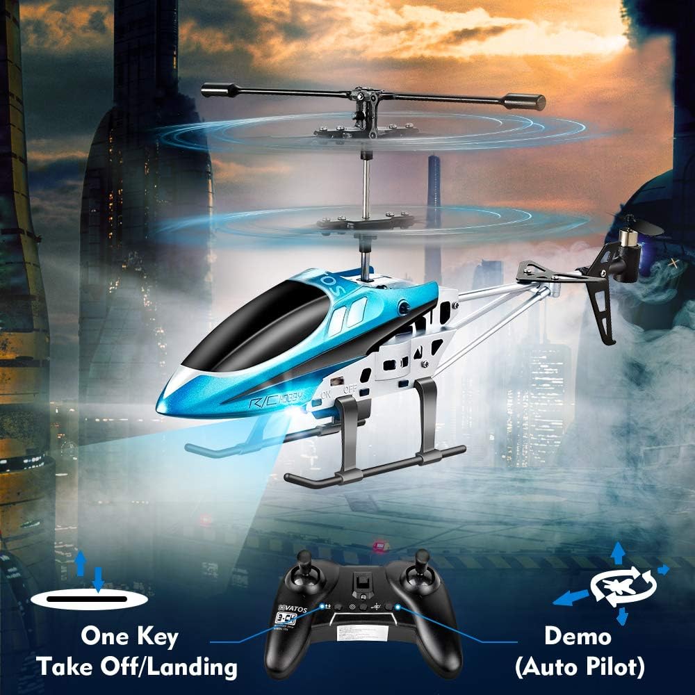 Thumbnail 2 de VATOS Hubschrauber YD-927 RC (2,4 GHz, 3-Kanal) mit LED und Gyro – Mini-Hubschrauber für drinnen