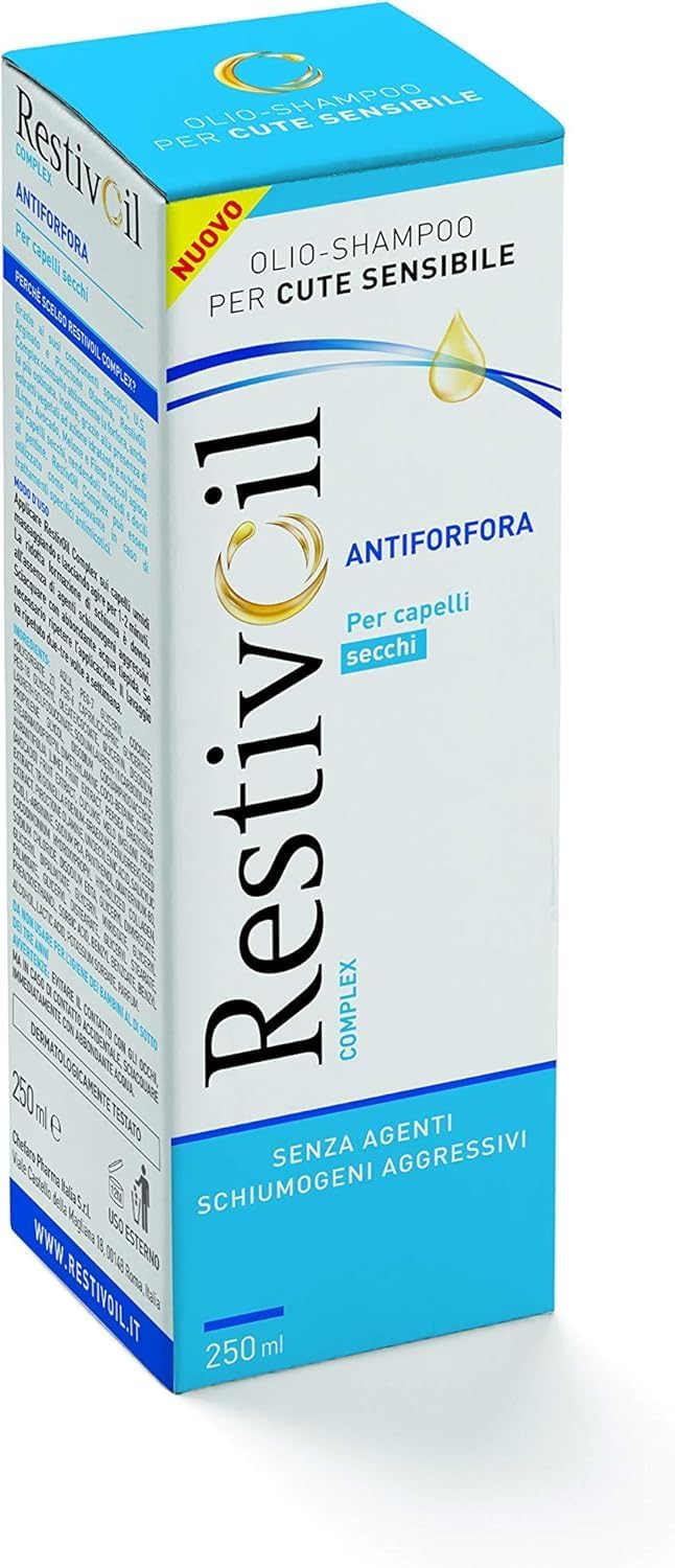 Detalle de RestivOil Complex shampoo antiforfora 250 ml