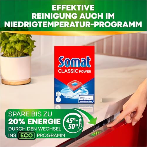 Thumbnail 6 de Somat Classic Power kompakte Spülmaschinentabs (172 Tabs) – Fettlösekraft im Eco-Programm