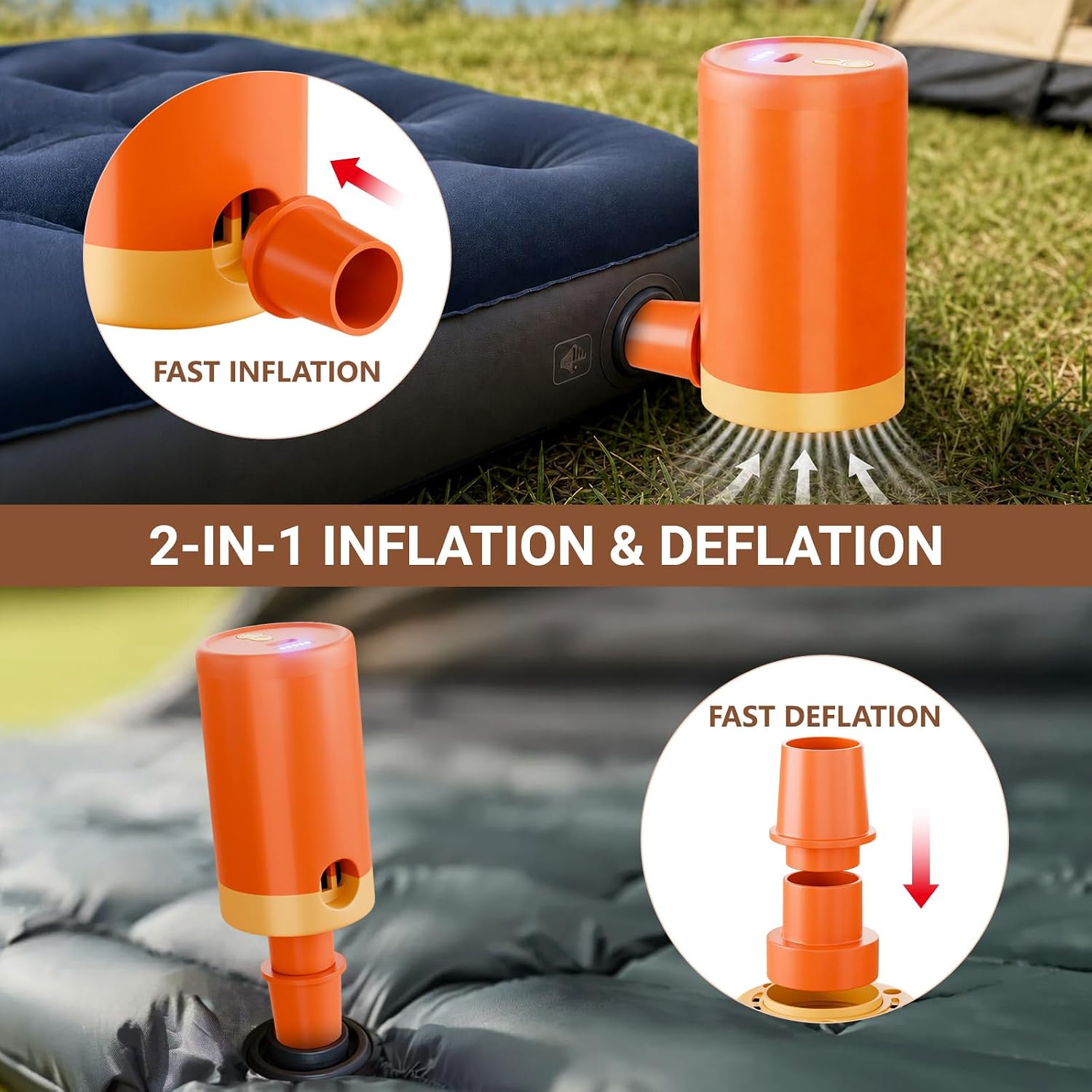 Thumbnail 3 de HAFOEEP Mini Electric Air Pump for Inflatables: Cordless USB-C Rechargeable Model