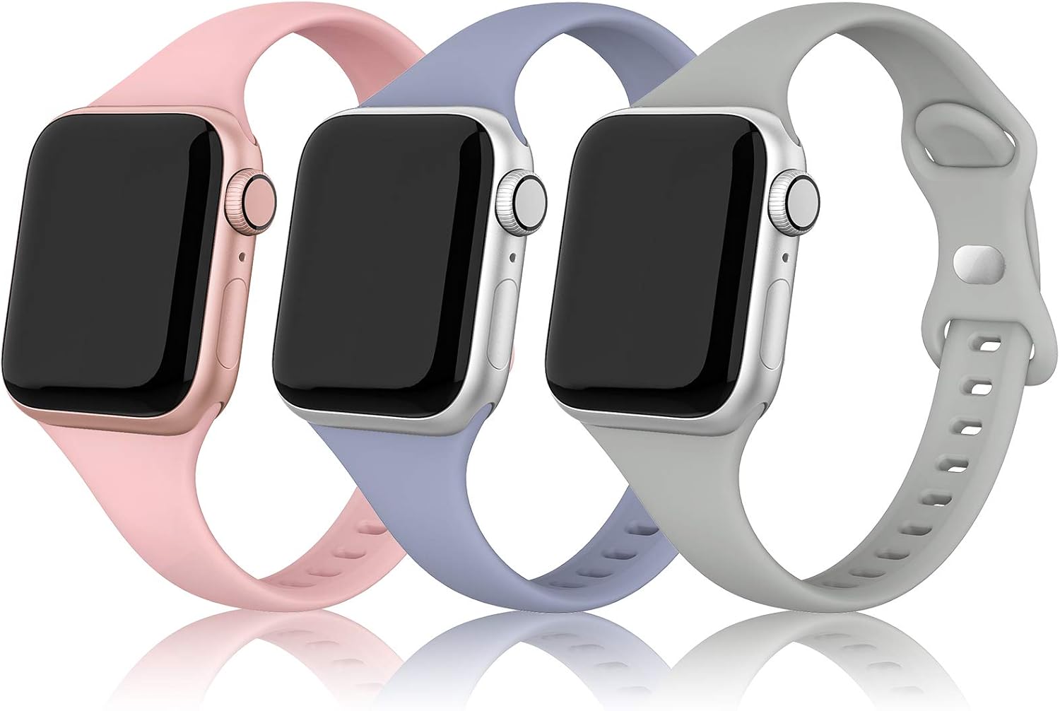 Detalle de PARMPH Silicone Bands 3-Pack for Apple Watch