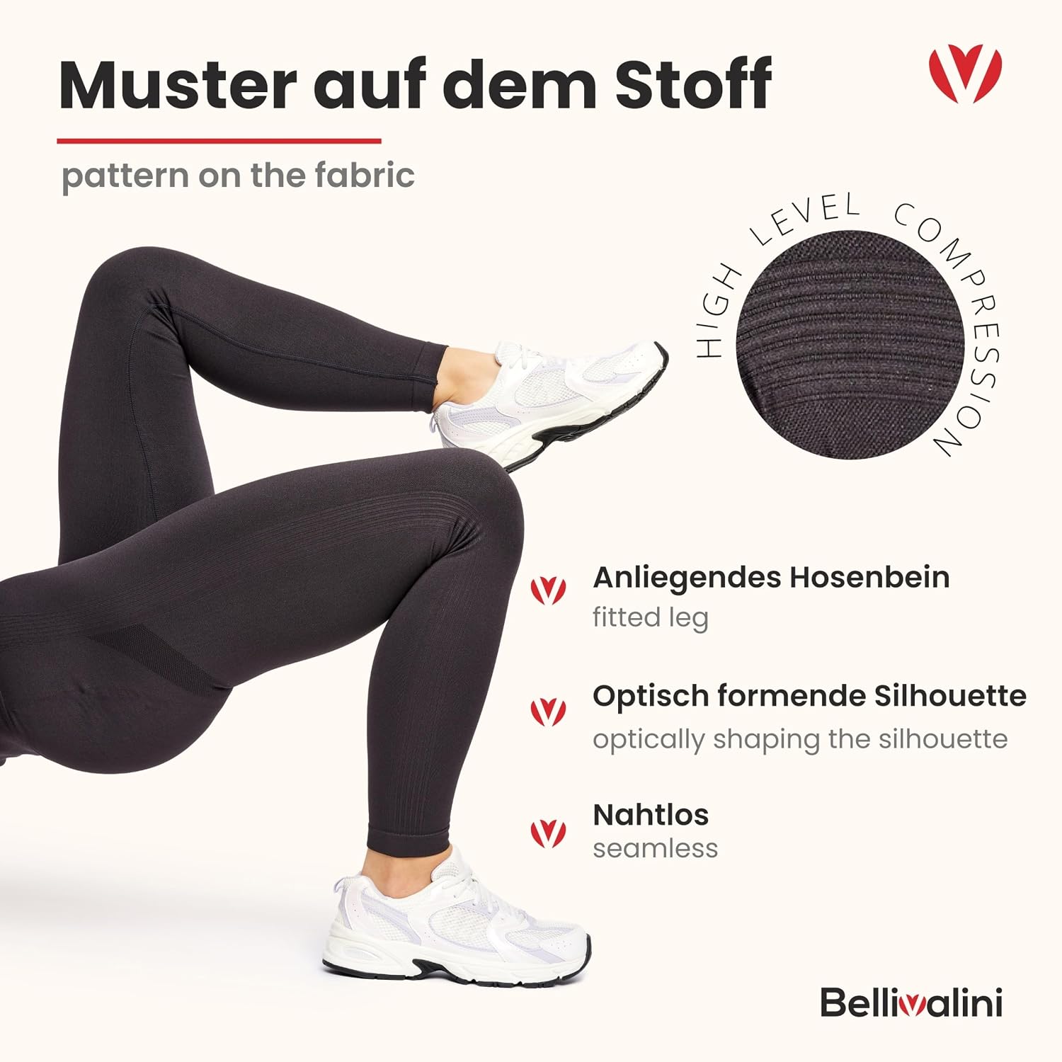 Thumbnail 4 de Bellivalini BLV50-255 Leggins Push-up Vita Alta