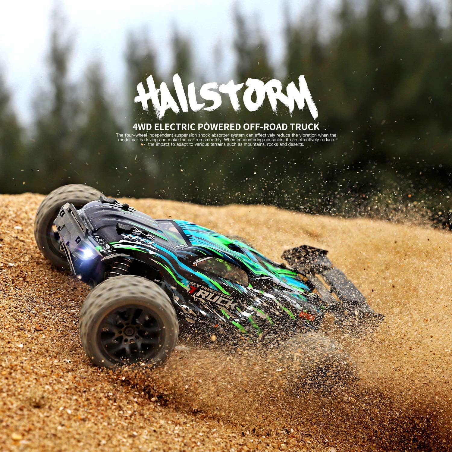 Detalle 2 de HAIBOXING 1:18 RC-Truggy 36 km/h Offroad