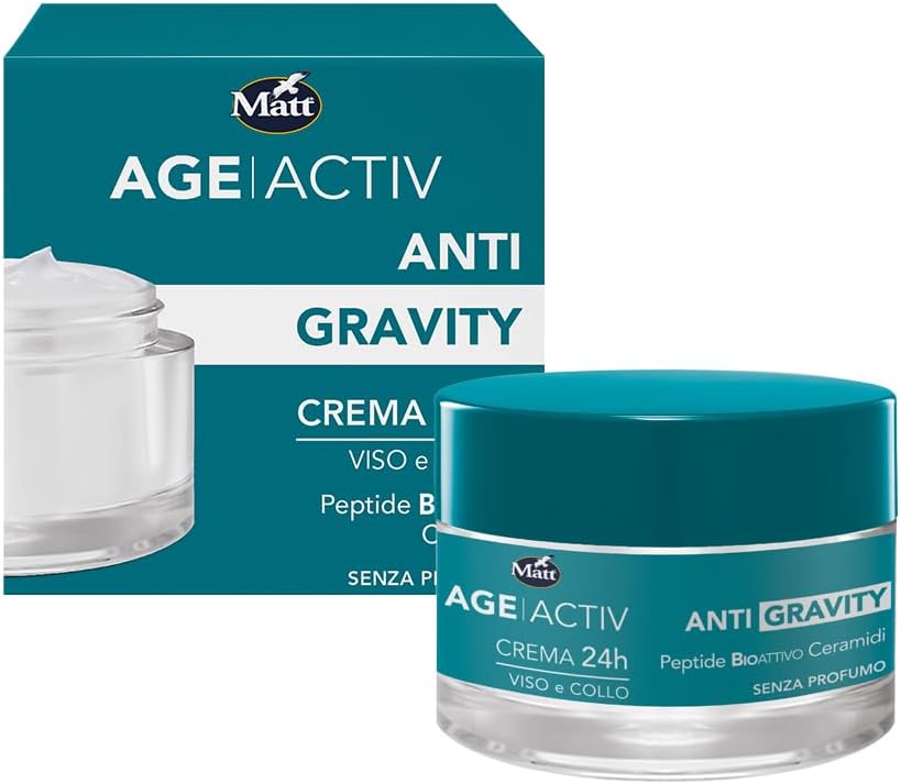 Detalle de Matt AGEACTIV Hyaluron Filler Crema Viso e Collo con Acido Ialuronico e SPF 15, 50 ml