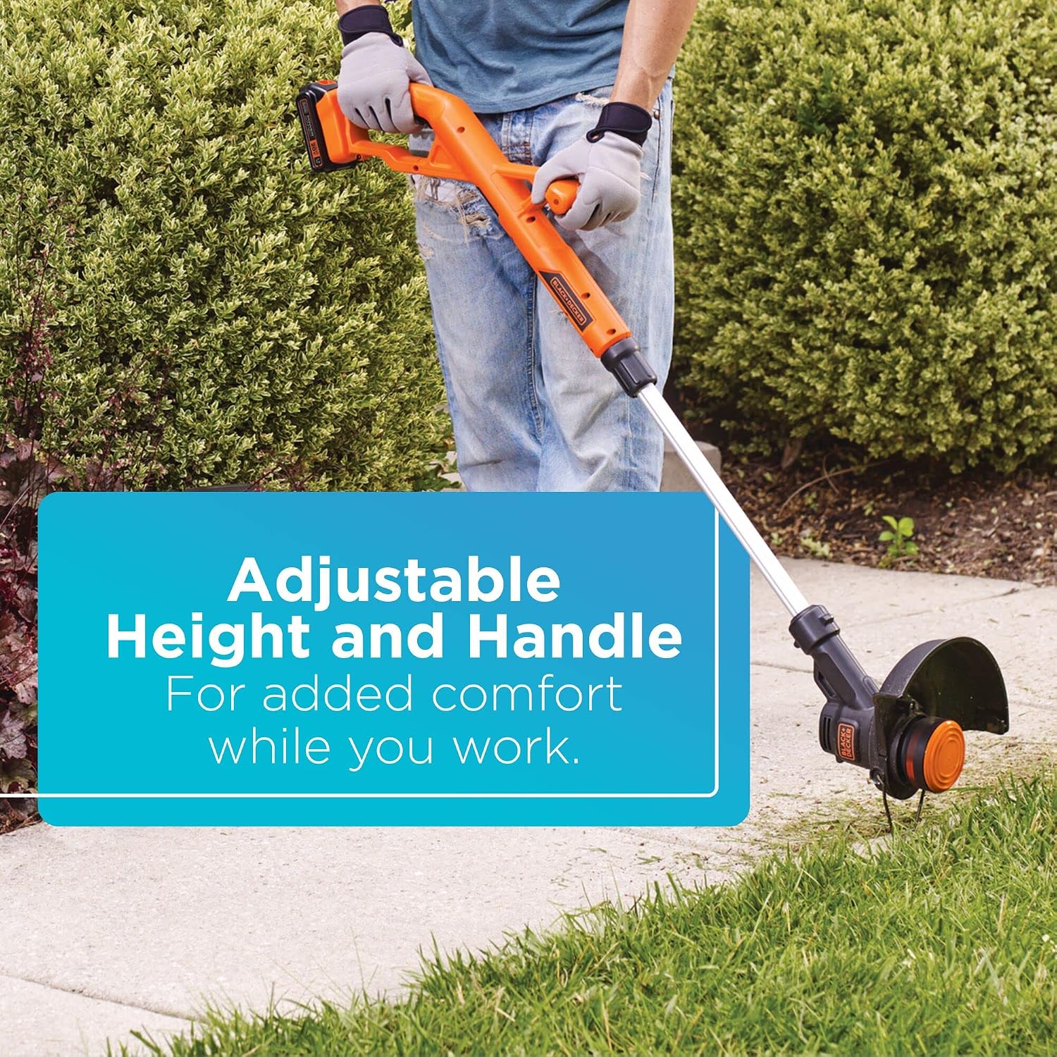 Detalle de BLACK+DECKER LST201-CA 20V MAX Cordless String Trimmer/Edger, 10-Inch