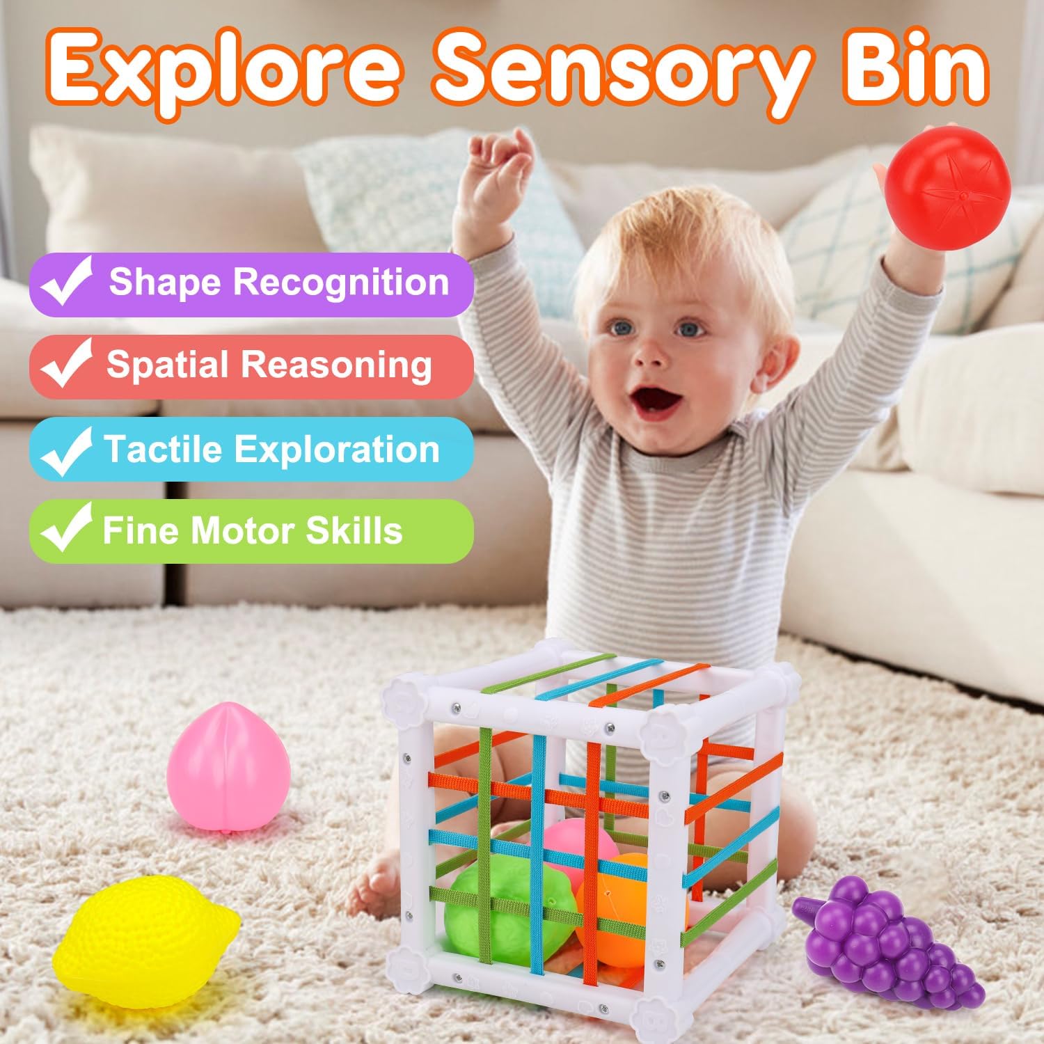 Thumbnail 3 de Montessori Sensory Stacking Cups 6-12-18