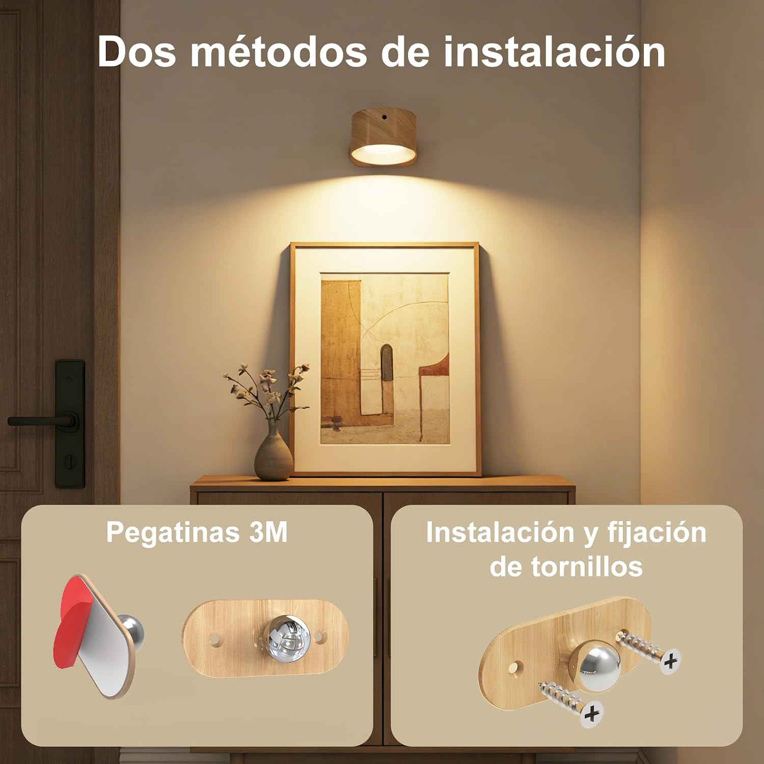 Thumbnail 4 de Feallive Lámpara de Pared 2 Pcs 360°