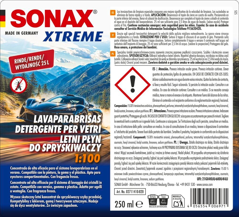 Thumbnail 1 de SONAX Xtreme Limpiacristales 1:100 250 ml