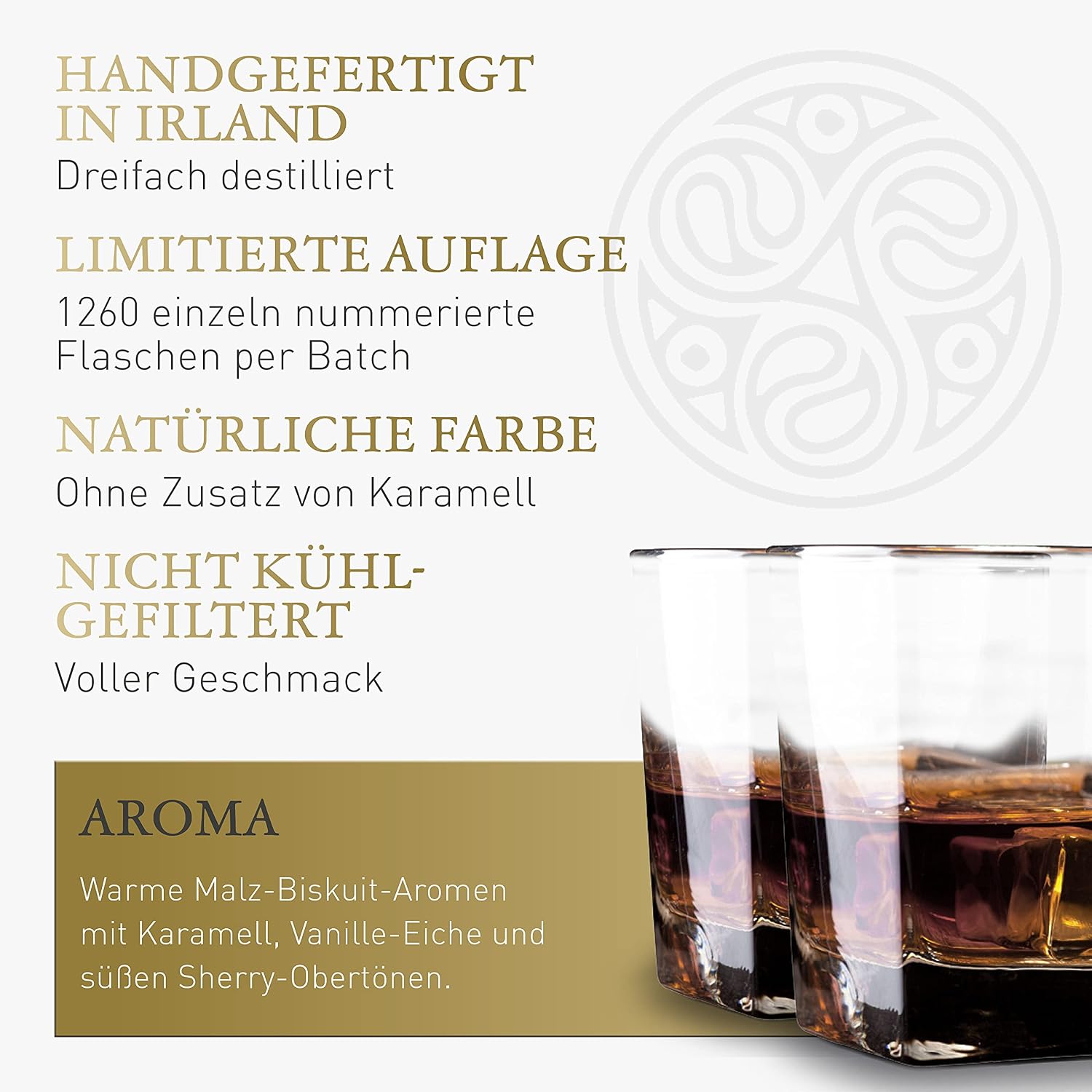Detalle de H. Becker Irish Whiskey Foundation Blend I – Limitierter Small Batch, 0,7 L, 40% Vol.