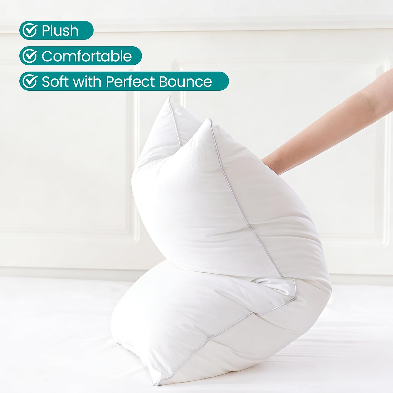 Detalle 2 de Oubonun Pillow Inserts, 20 x 26 Inches