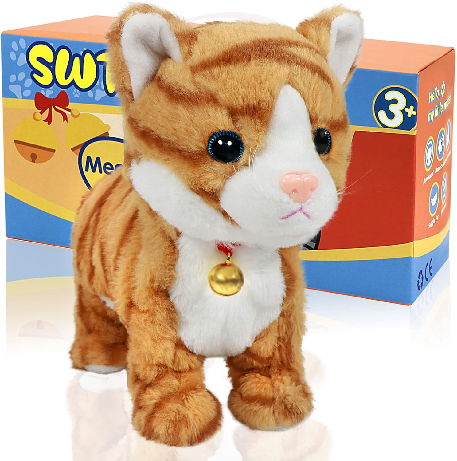 Detalle de Interactive Plush Cat Robot Toy, Yellow