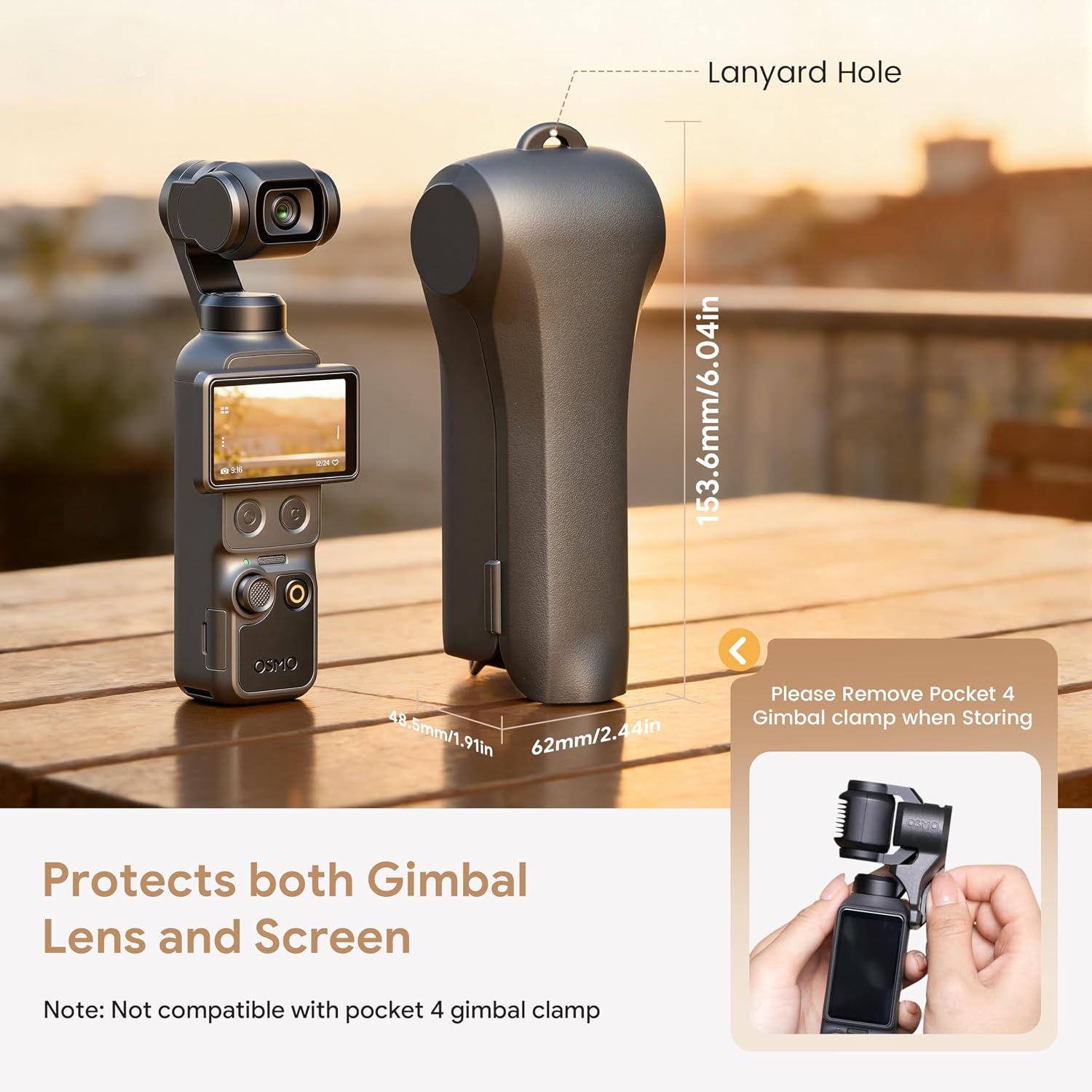 Detalle de STARTRC PHOTO 12150123 – pokrowiec do DJI Osmo Pocket 4 z miejscem na filtry