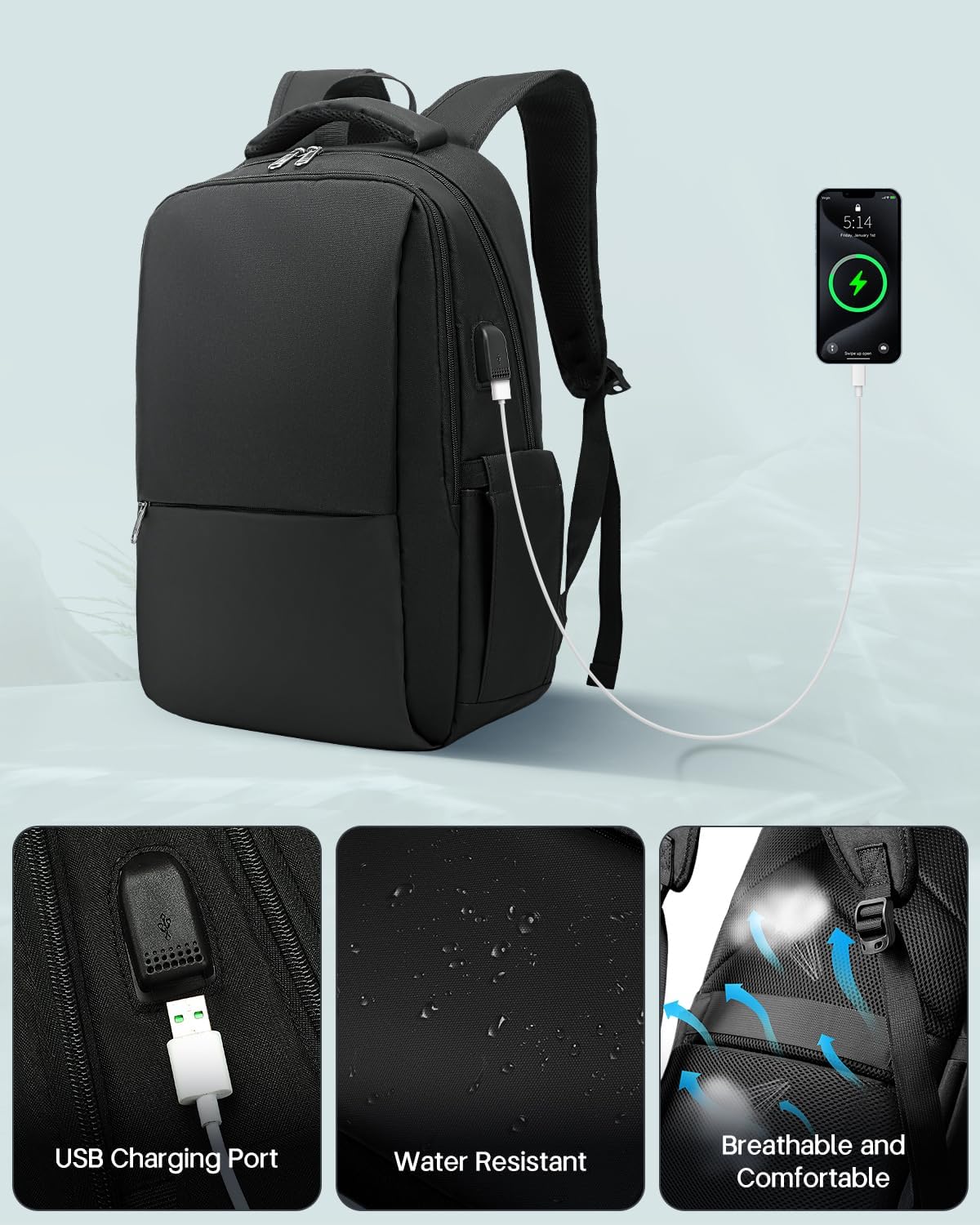 Thumbnail 5 de Besttravel Laptop Backpack 25L
