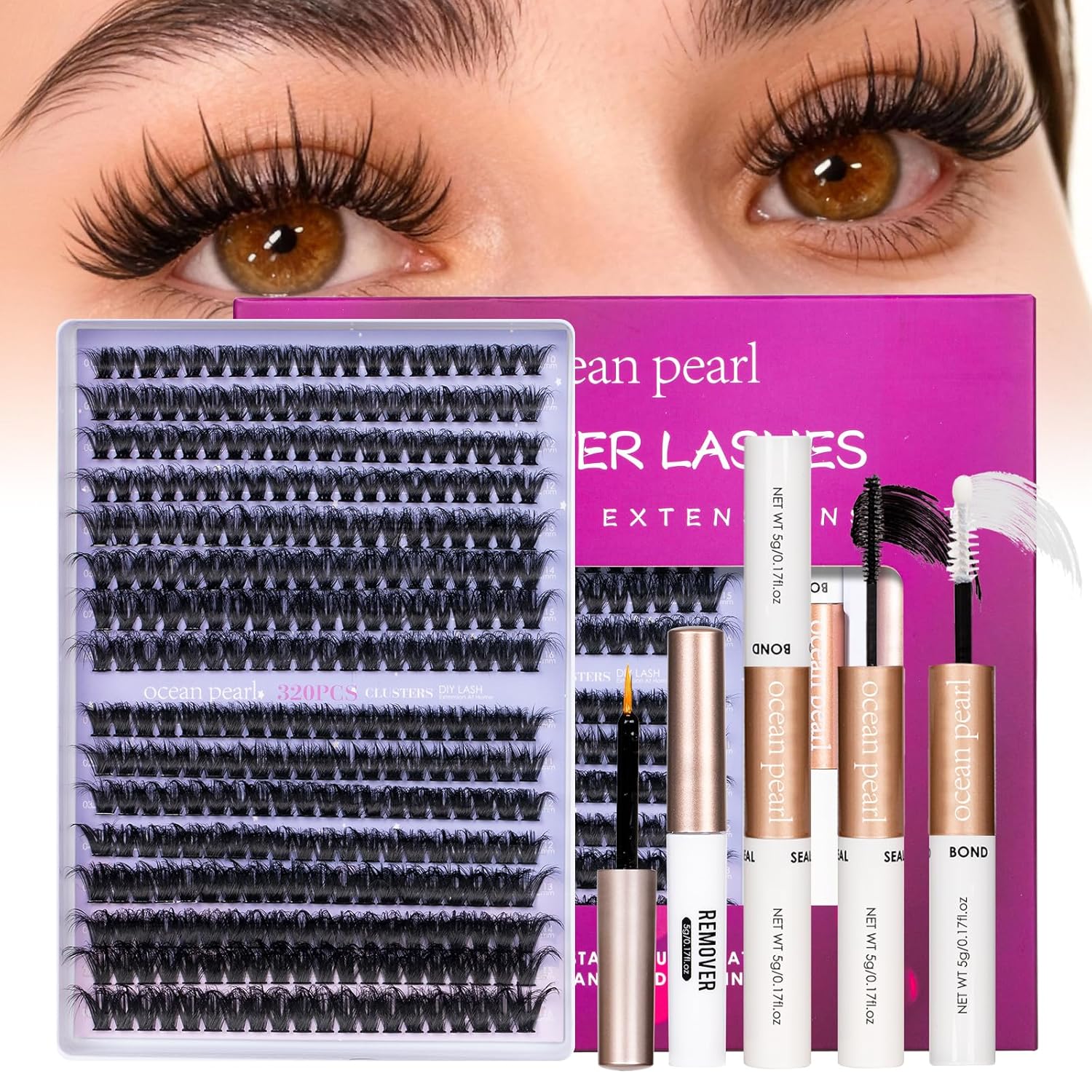 Thumbnail 1 de Ocean Pearl 3D Lash Clusters 320pcs ⚙