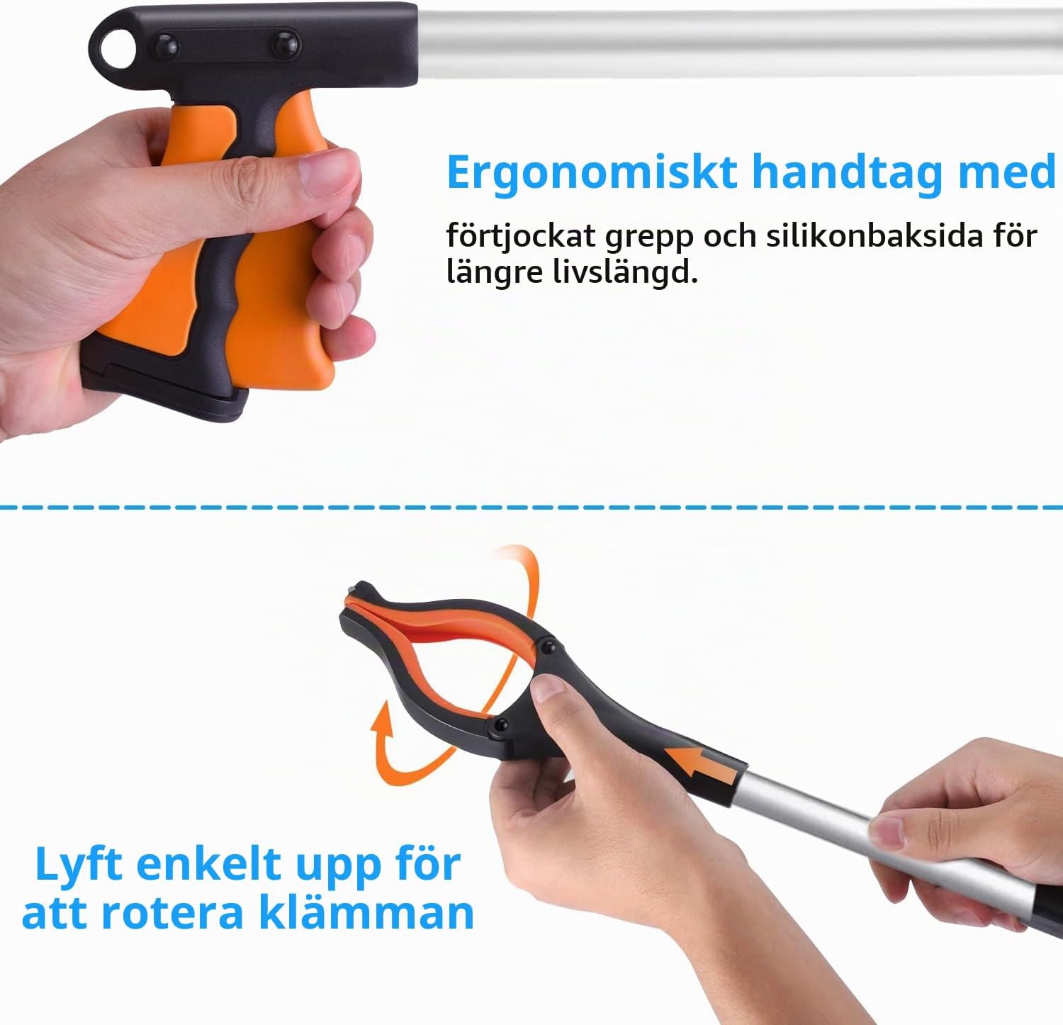 Detalle 2 de Wiseten 2-pack gripklor, vikbara upp till 110 cm med magnet