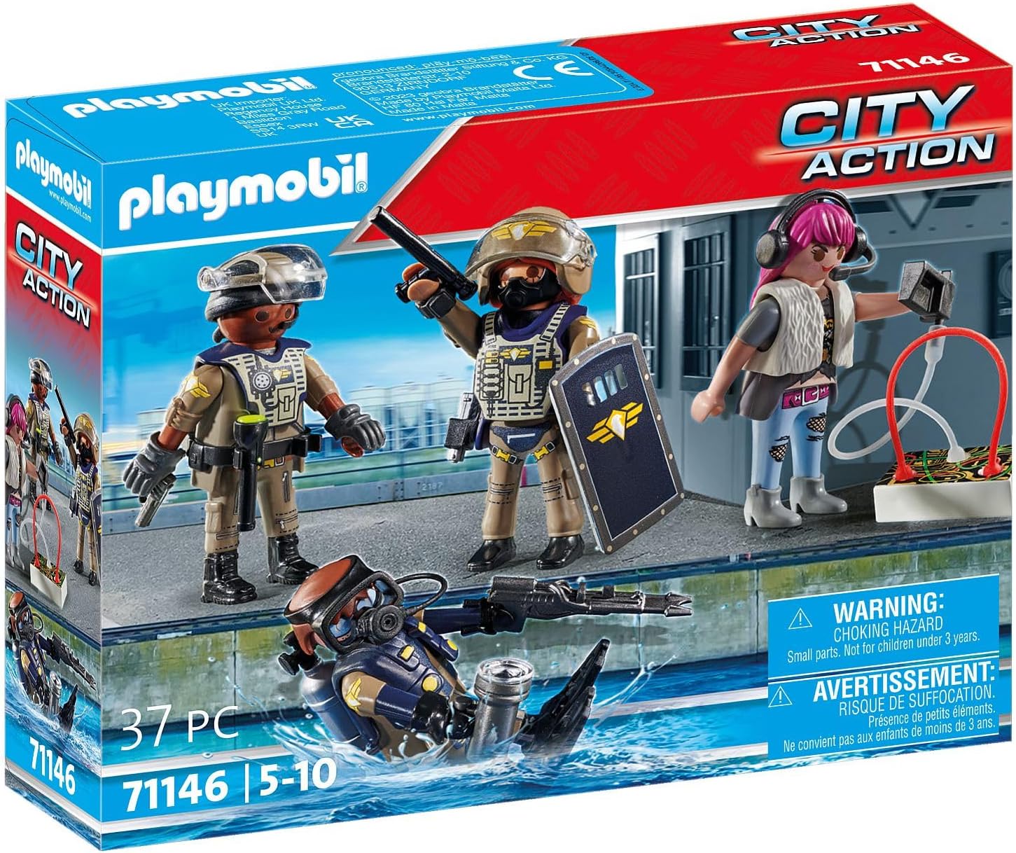Detalle 2 de Playmobil tactical police figure set