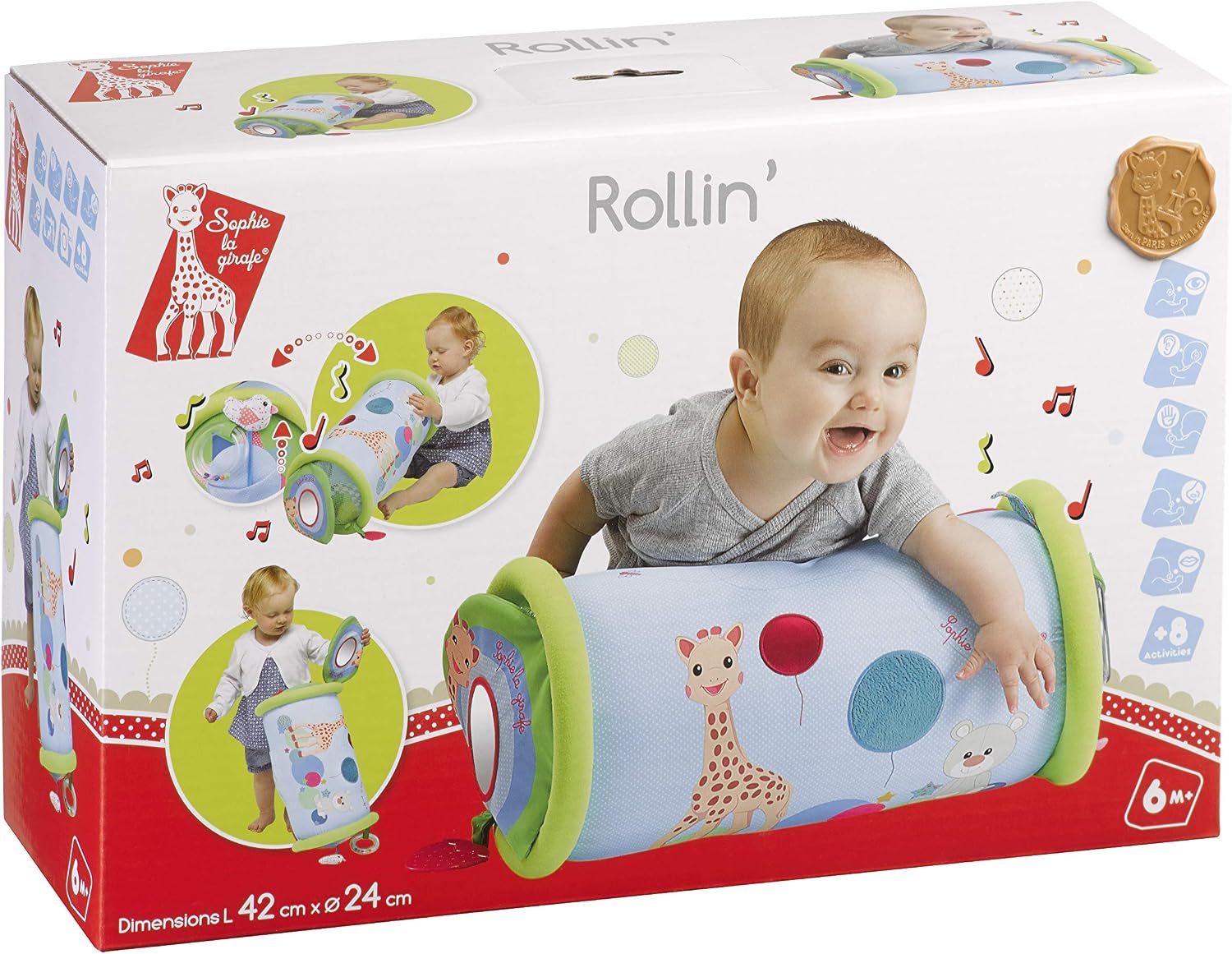 Detalle 2 de Sophie la girafe Rollin' Activity Bolster