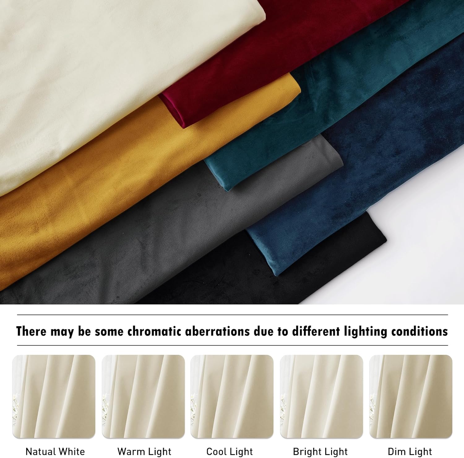 Thumbnail 6 de RYB Home Velvet Blackout Curtains 62x84 in 🪟