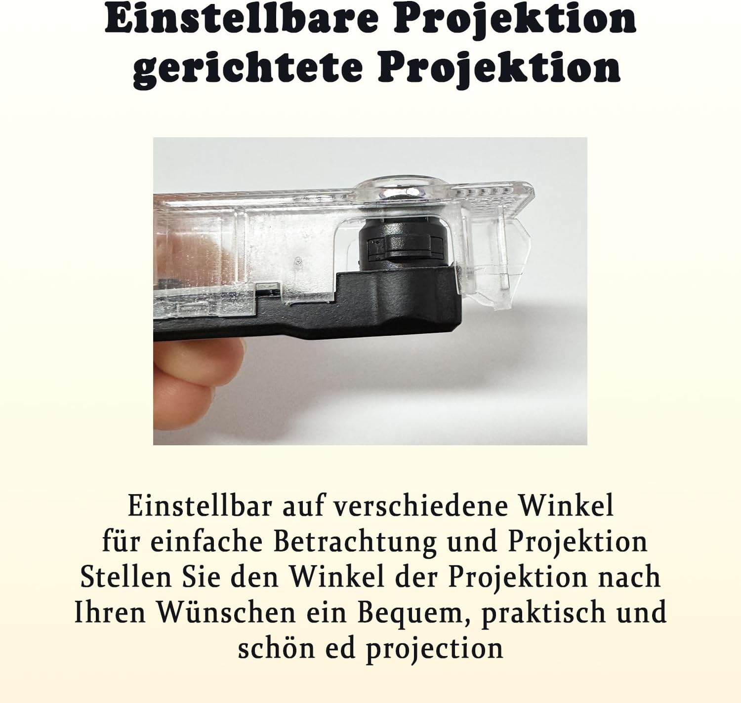 Detalle de Krewua 2er-Set Türlichter mit HD-LED-Projektion „Welcome Lights“ für austauschbare BMW-Modelle