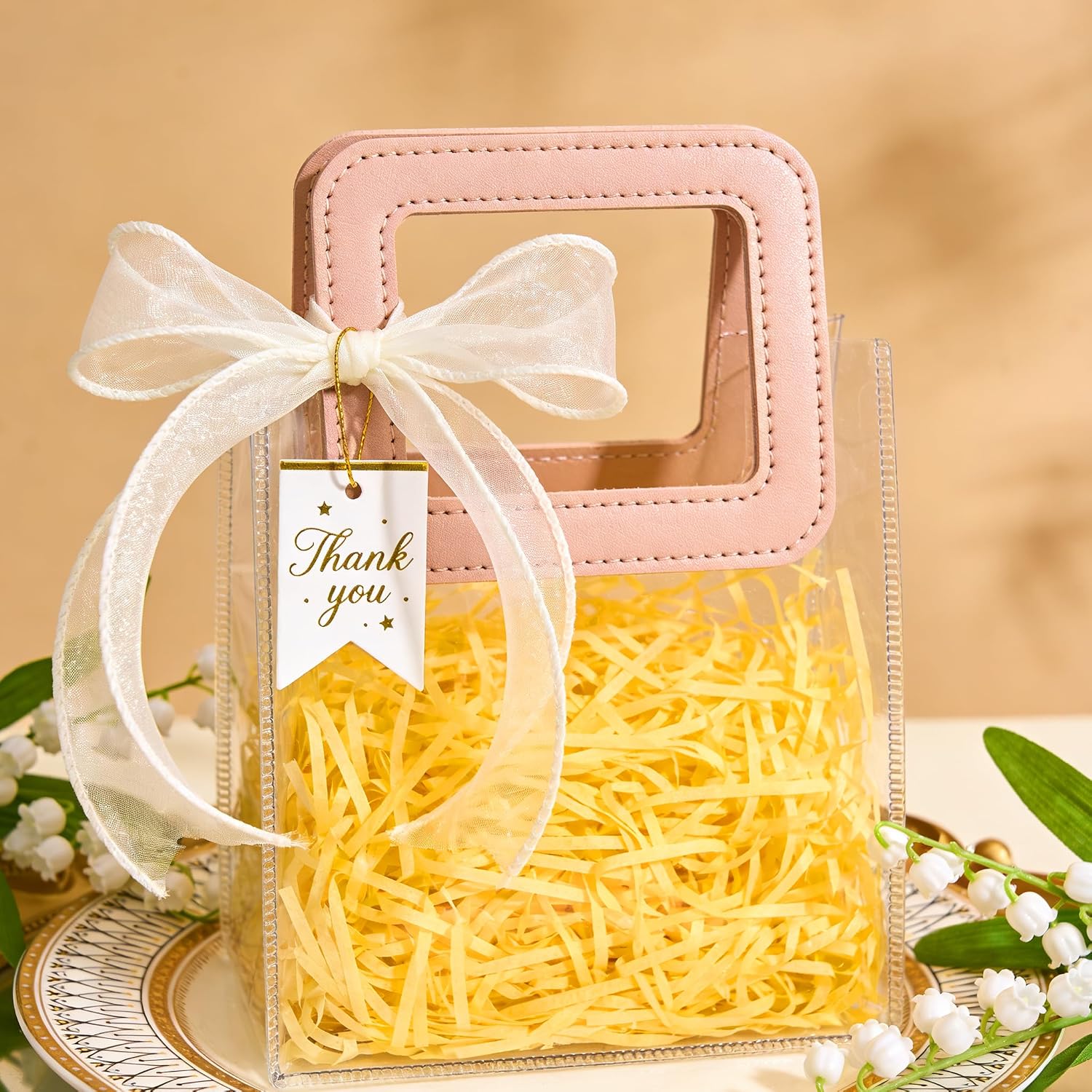 Detalle 2 de 500g Yellow shredded tissue paper filler