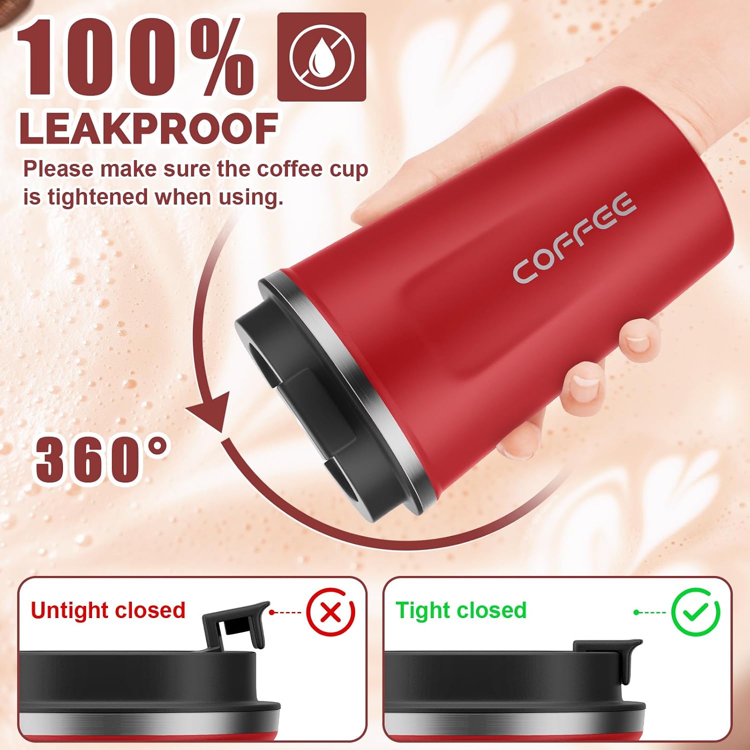 Detalle 2 de CS COSDDI Stainless Steel Coffee Mug 12 oz