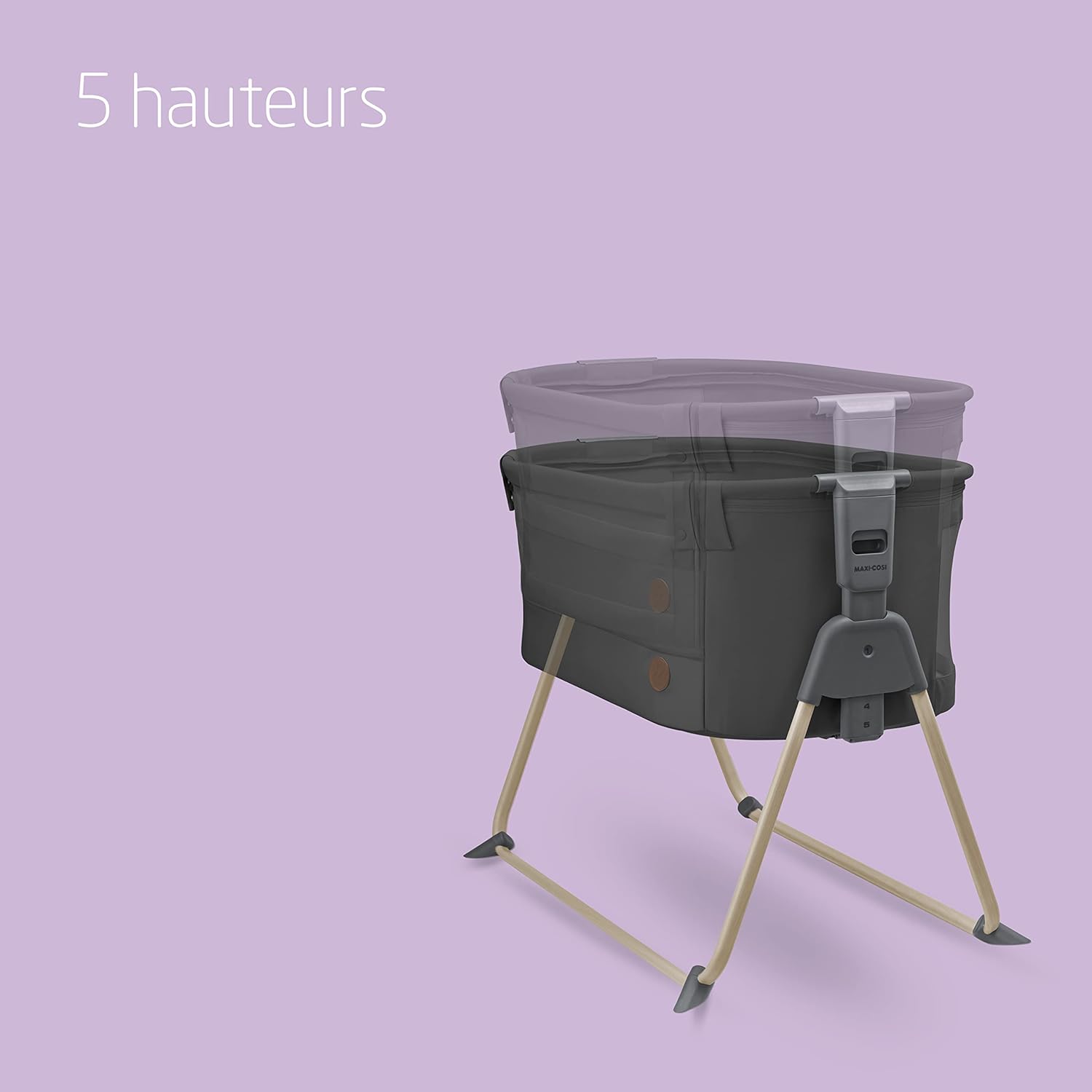 Thumbnail 4 de Maxi-Cosi Tori 2 en 1, berceau de cododo ultra compact Beyond Graphite (de 0 à 6 mois)