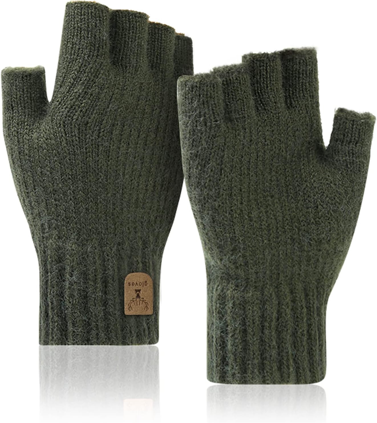 Thumbnail 6 de JUNRUI Fingerless Gloves for Winter Warmth