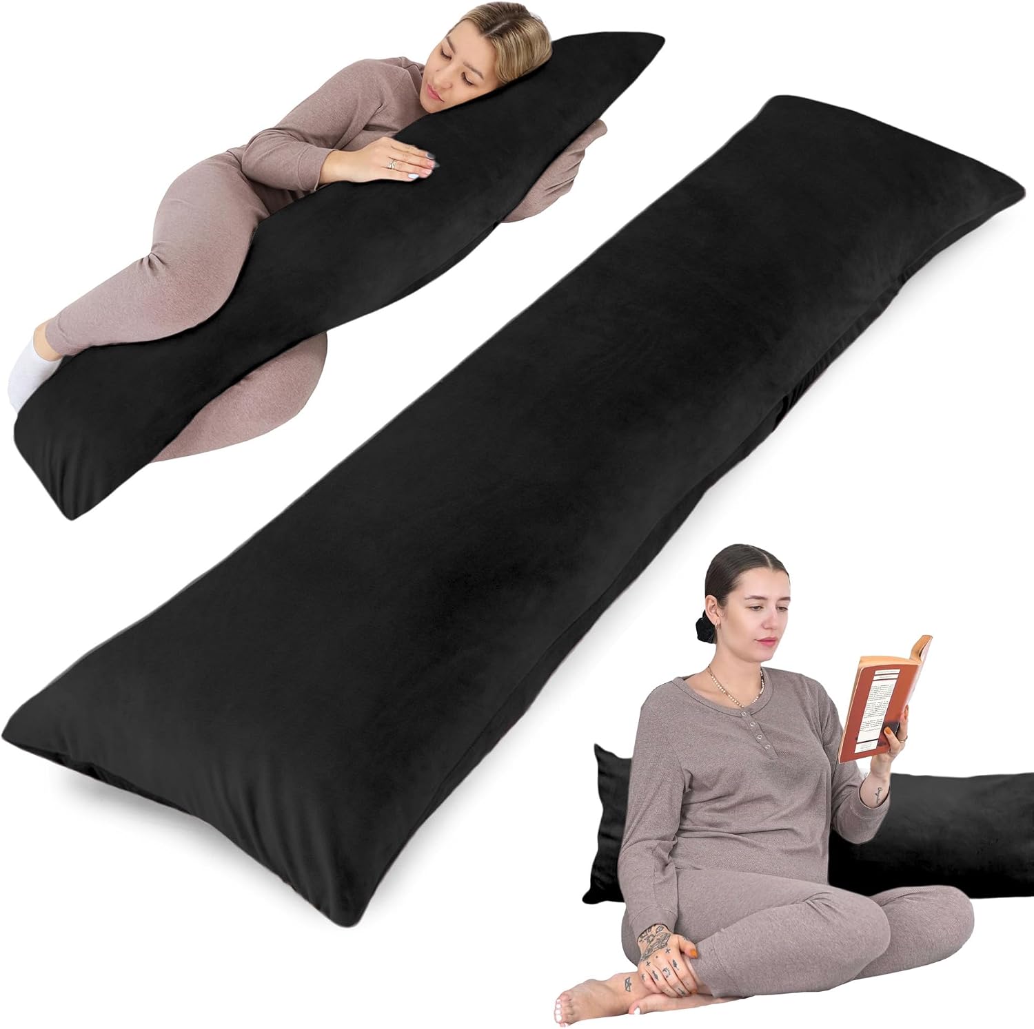 Thumbnail 6 de Totsy Baby Cuscino lungo per dormire sul fianco 145 cm: supporto gravidanza per riposo e allattamento