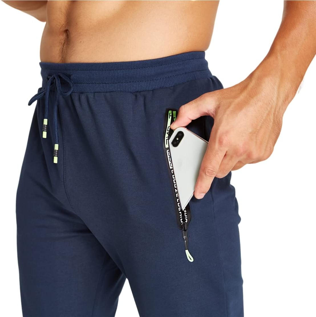 Thumbnail 2 de ZOXOZ Pantaloni sportivi uomo in cotone con coulisse e tasche con zip