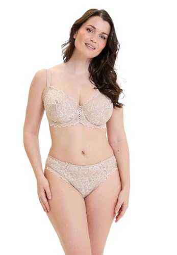 Detalle de Sans Complexe - Arum, Soutien-Gorge Emboitant en Dentelle avec Armatures, 85F, Skin