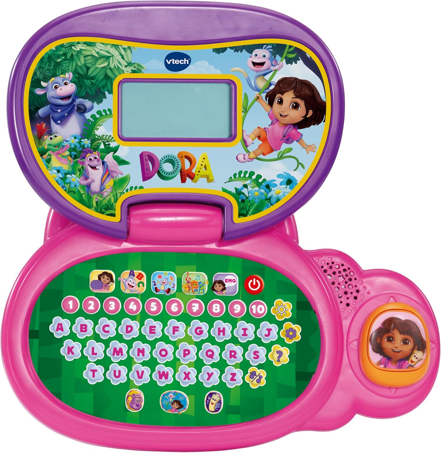 Detalle de VTech Mon Ordi Éducatif Dora L’Exploratrice — ordinateur enfant bilingue français/anglais dès 3 ans